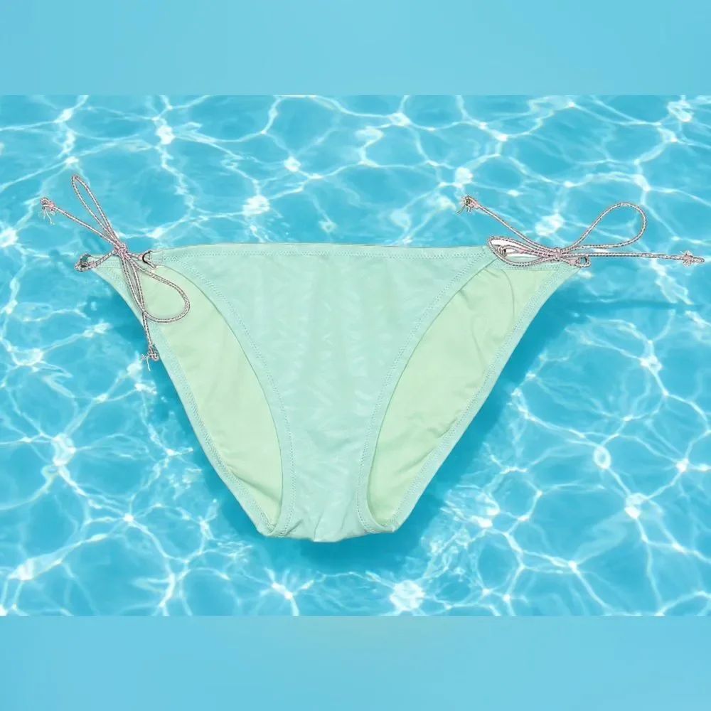 Victoria’s Secret Sz L Teeny Bikini Mint Green Tie-Side Bikini Bottom